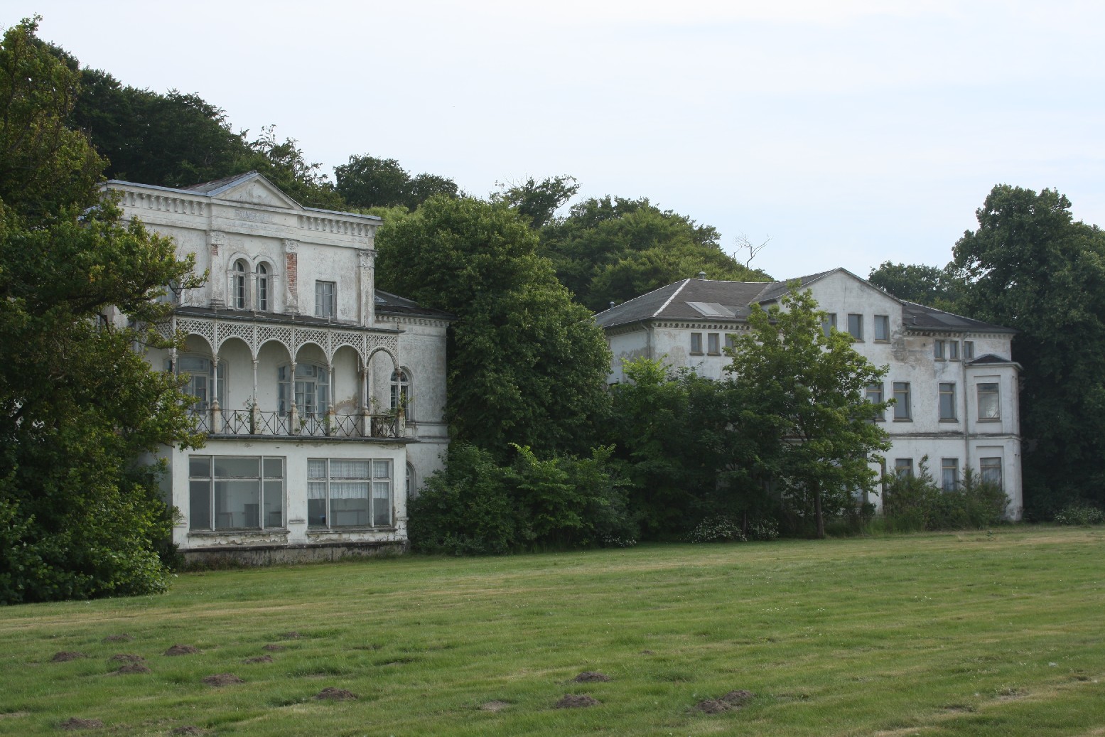 There are 16 villas and guest houses dating from the 19th century which were meant to be renovated 20 years ago to start a new era of glamorous seaside lodging - but somehow it never worked out. 