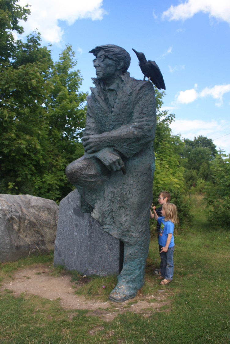The memorial of Estonia's favourite writer Juhan Smuul. 
