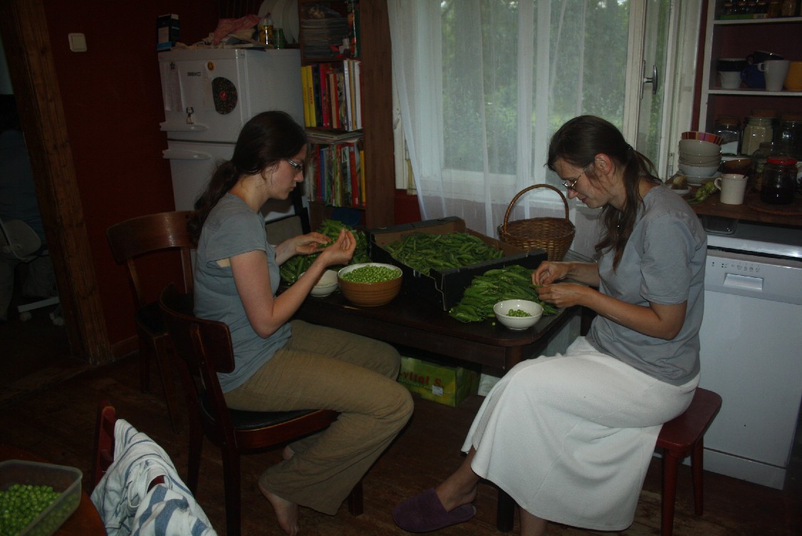 Das sind Reet und ich 2012 in ihrer Küche. 