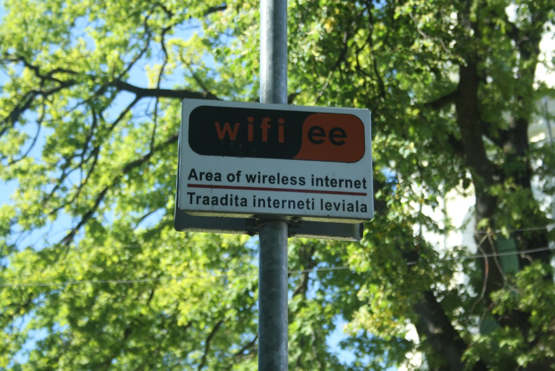 Kostenloses Wifi gab es schon 2012 überall in Estland. 