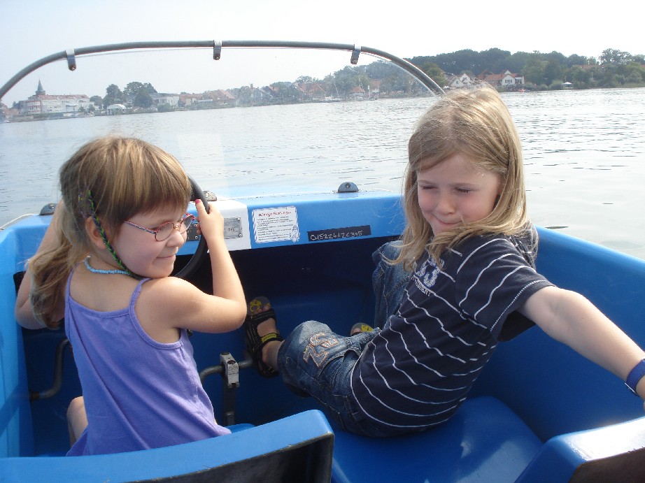 The boats are not that easy to handle when you are under 7. 