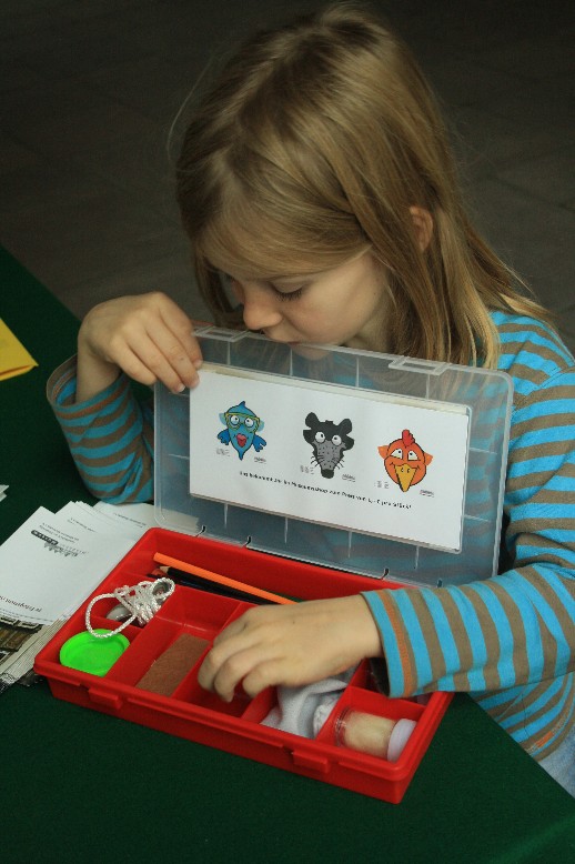 Families can use a box full of adventurous things to explore the museum of Minden.