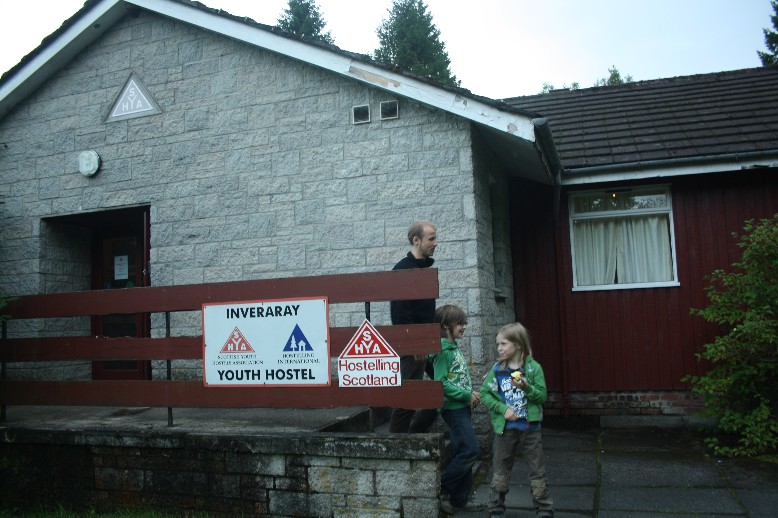 Very basic but at least a shelter from the cold: Inverary Youth Hostel.