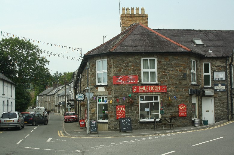 The Half Moon Inn in Llandysul is a true family business and a lovely place to have lunch and chat with the owners.