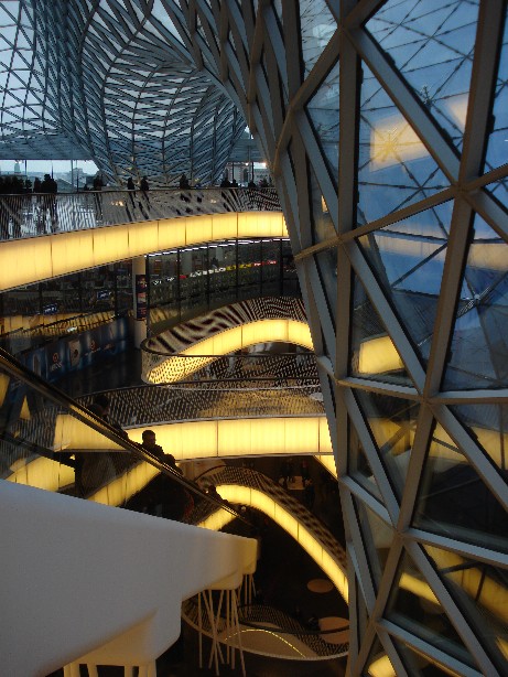 The escalator of the "MyZeil" shopping-mall is supposed to be the longest one in Europe. Whether that's (still) true or not, the building is definitely worth a visit. 