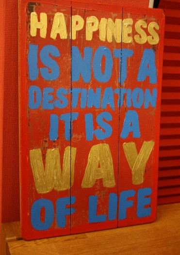 I'm very fond of this saying. I got this as a Christmas gift. It describes very well what I've been up to the past week. :)