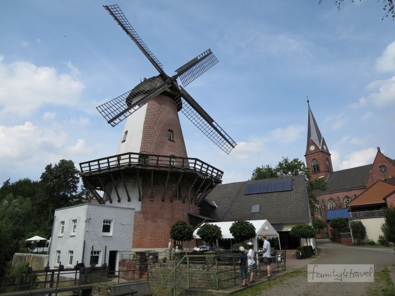 Die Klostermühle ist Wind- und Wassermühle zugleich. 