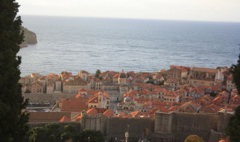 Dubrovnik, gesehen vom Balkon unserer Ferienwohnung. 
