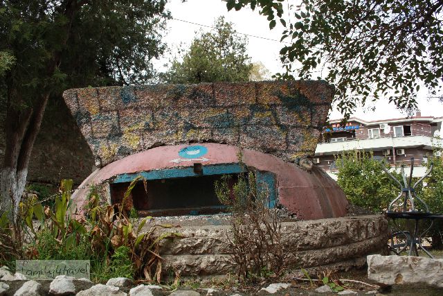 Bunker in Durres, Albanien