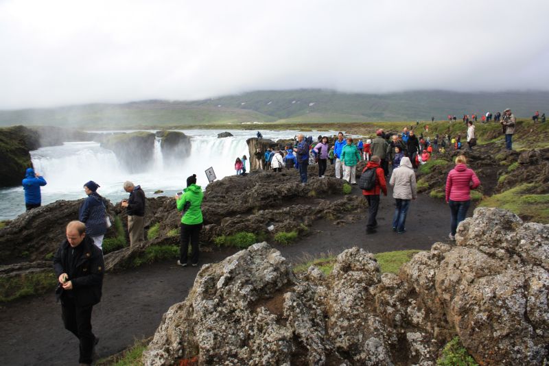 Godafoss island touristisch