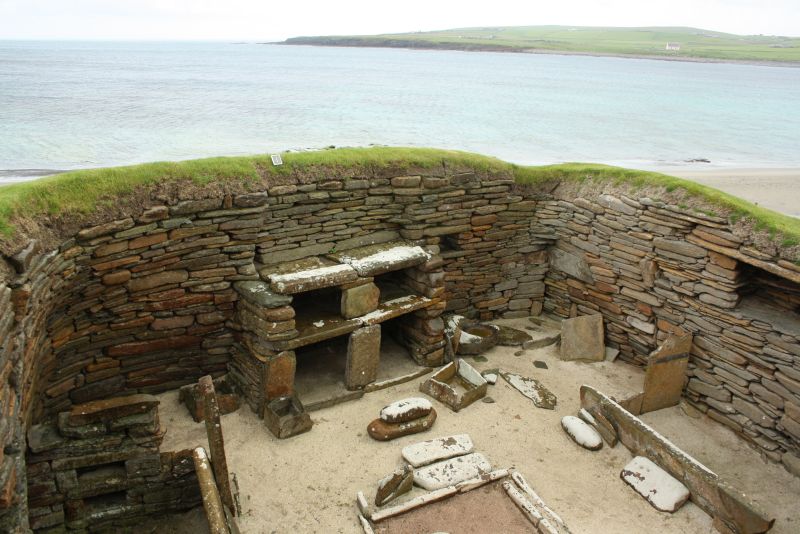 Orkney Inseln, Skara Brae, Schottland mit Kindern