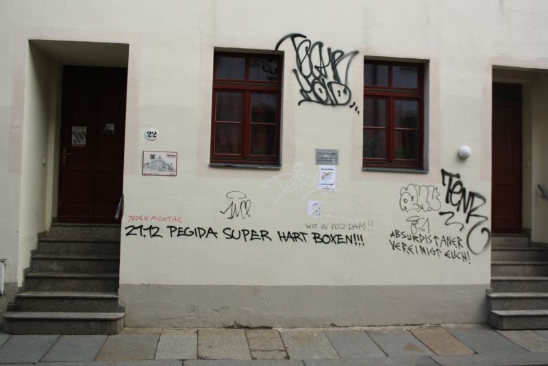 Dresden Neustadt Grafitti #nopegida