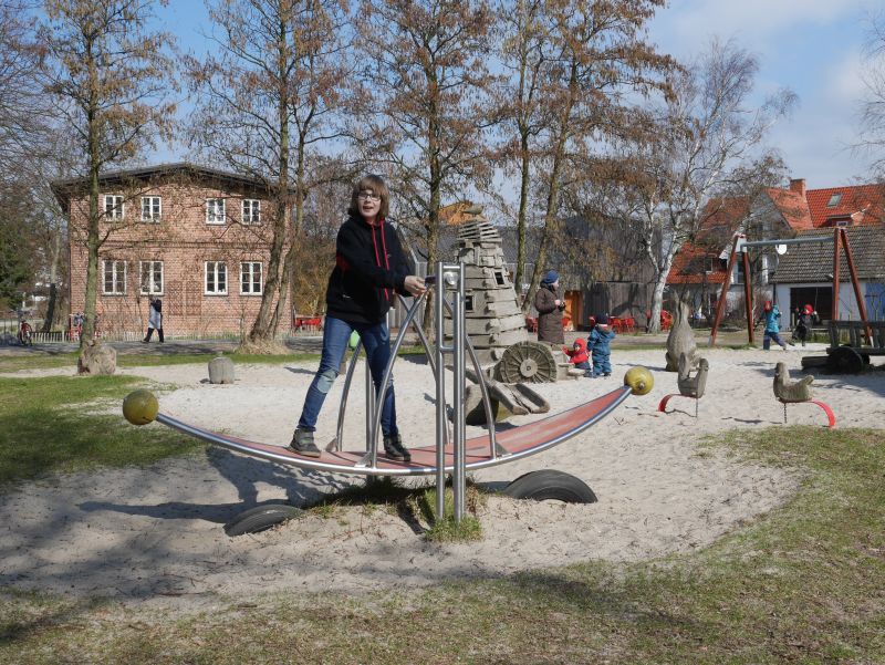 Spielplatz Vitte, Hiddensee mit Kindern. 