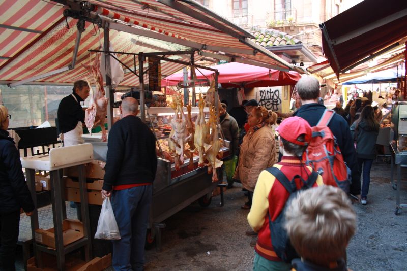Markt in Catania, Sizilien, Italien