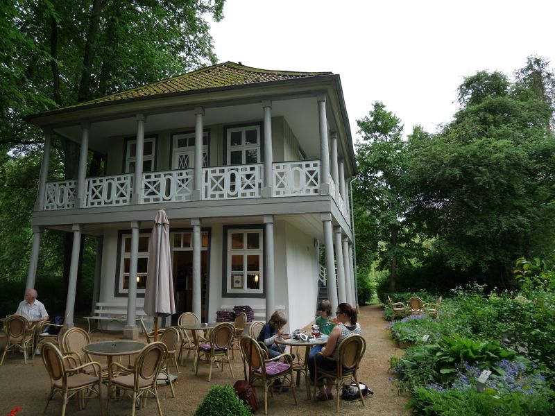 Das Teehaus im Kurpark von Bad Pyrmont hat uns super gefallen. 
