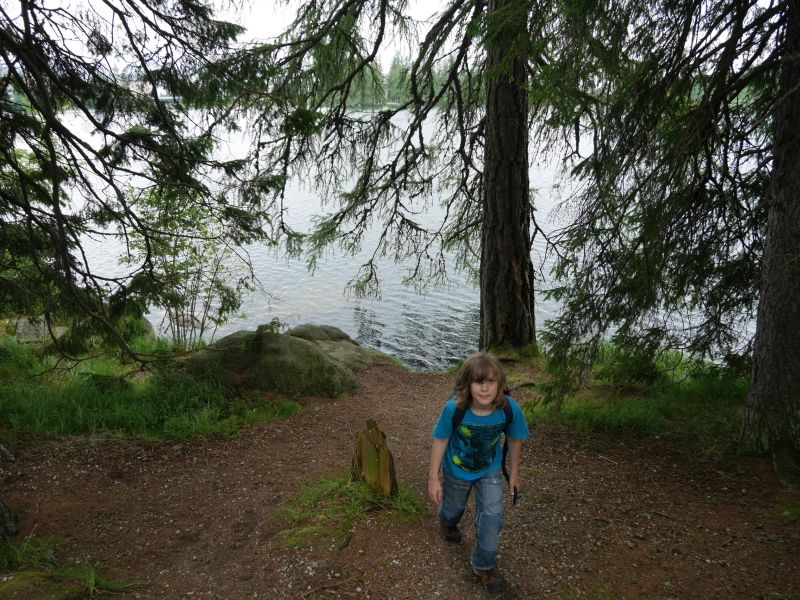 Tschirmer See, Hohe Tatra, Slowakei mit Kindern