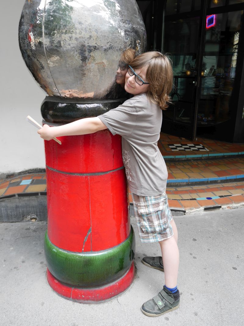 Vor allem Janis hat es im Hause Hundertwasser echt gefallen. 