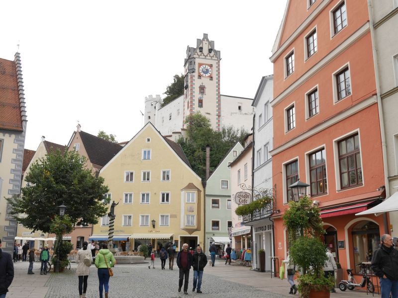 Fußgängerzone Füssen, Allgäu mit Kindern