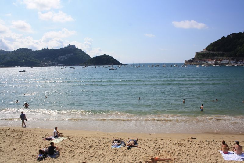 Concha-Bucht Donostia San Sebastian Stadtstrand