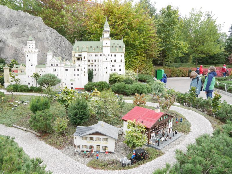 Schloss Neuschwanstein, Miniland, Legoland Deutschland mit älteren Kindern