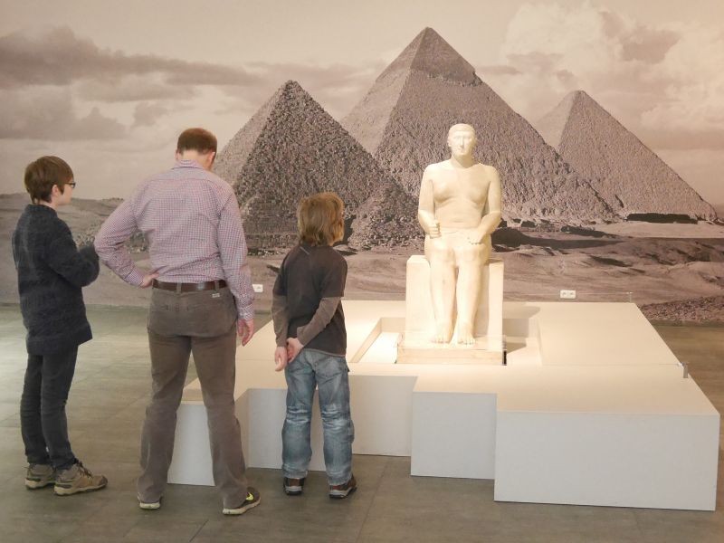 Hildesheim mit Kindern, Roemer- und Pelizaeus-Museum, Ägypten