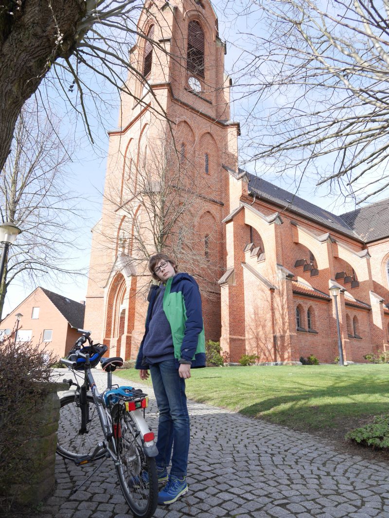 Fahrradfahren im Schaumburger Land, LandTour Bückeburg, Kirche Meinsen-Warber Fahrradfahren im Schaumburger Land, LandTour Bückeburg