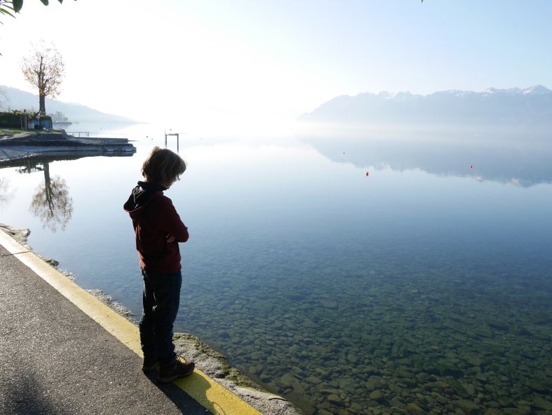 Lausanne mit Kindern, Badestelle Genfer See in Pully