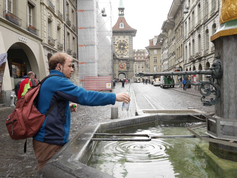 Alle Brunnen in Bern liefern frisches Trinkwasser. 