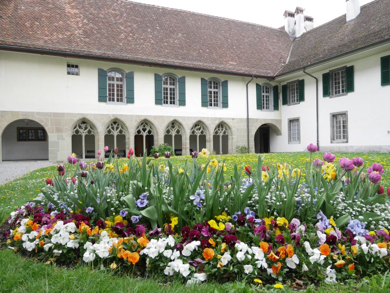 Schloss Interlaken, Innenhof Kreuzgang, Schweiz