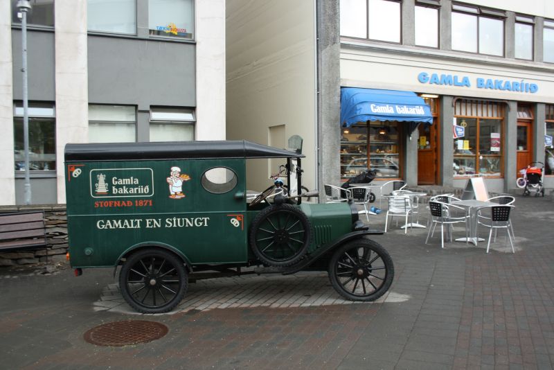 Isafjördur, Island, Stadtzentrum Bäckerei Café