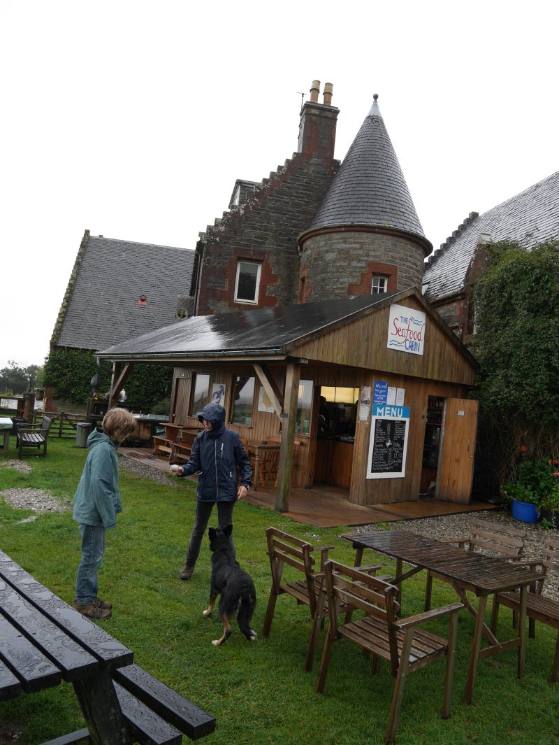 Sea Food Cabin Skipness, Kintyre, Schottland mit Kindern