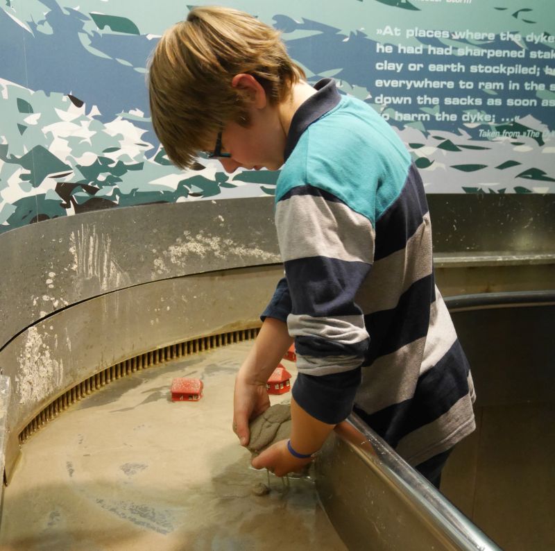 Klimahaus Bremerhaven mit Kindern, Sturmflutkanal