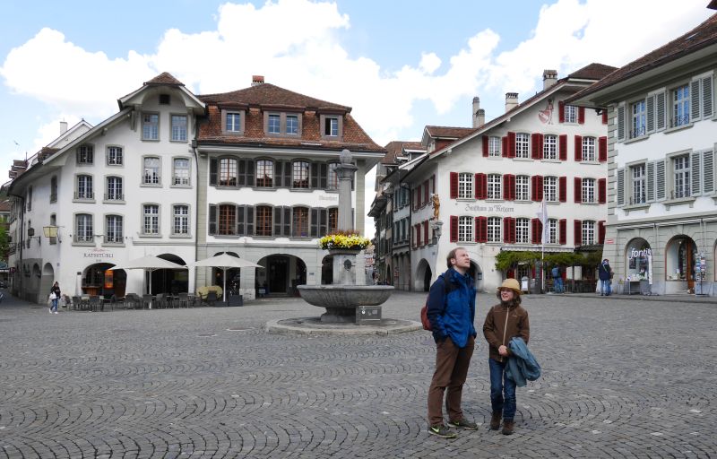 Tagesausflug nach Thun mit Kind, Marktplatz