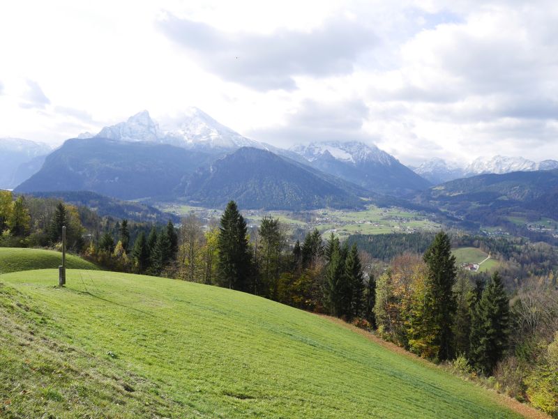 Blick auf den Watzmann vom Obersalzberg aus. 