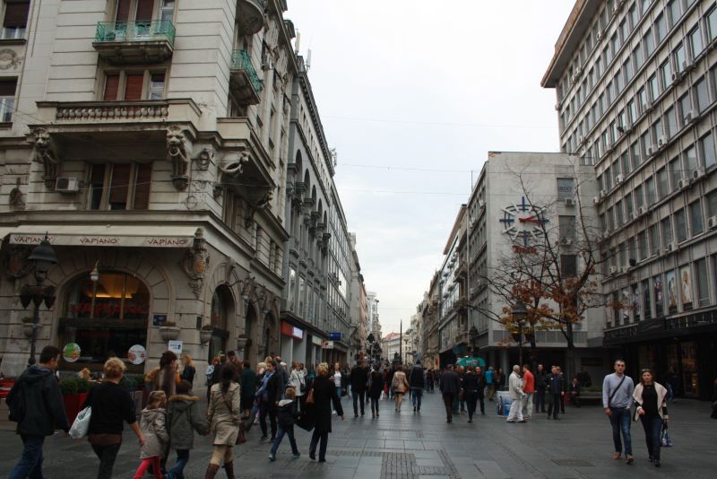 Belgrad, Fußgängerzone.