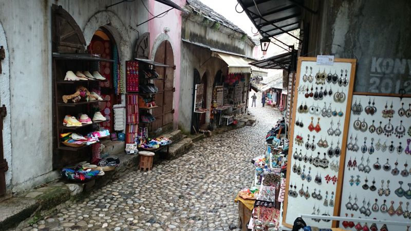 Die Gassen der Altstadt von Mostar.