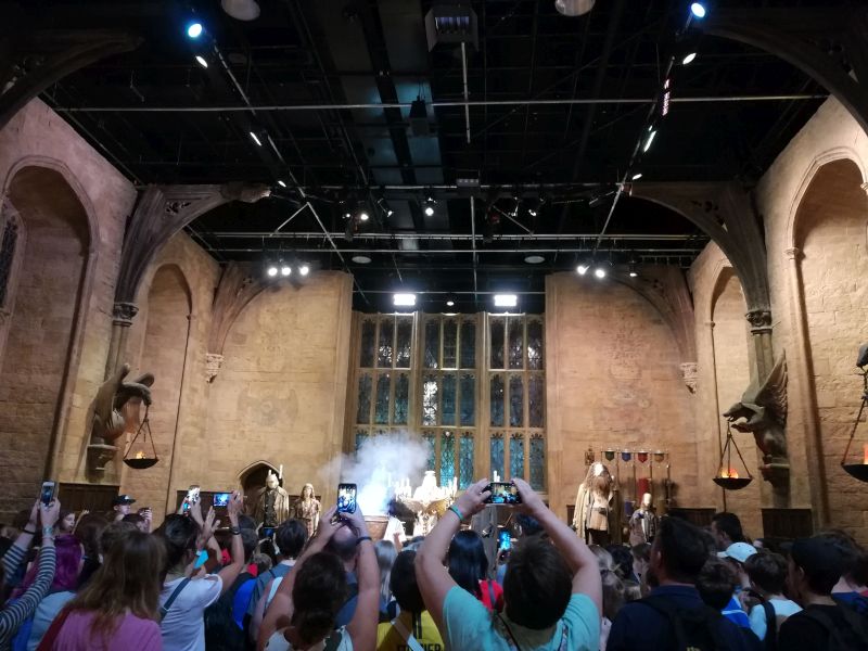 Harry Potter London mit Kindern, Warner Bros Studio Tour, große Halle Hogwarts