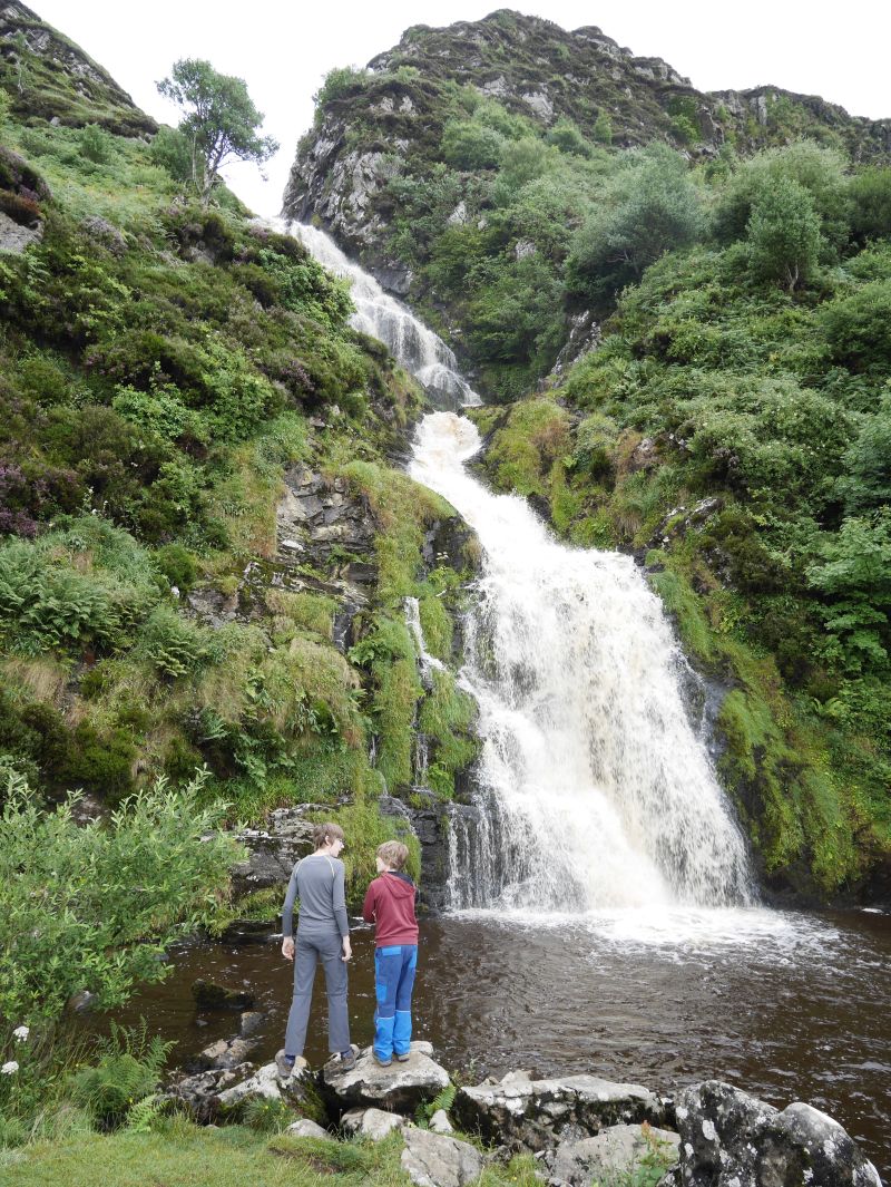 donegal mit Kindern, assaranca wasserfall