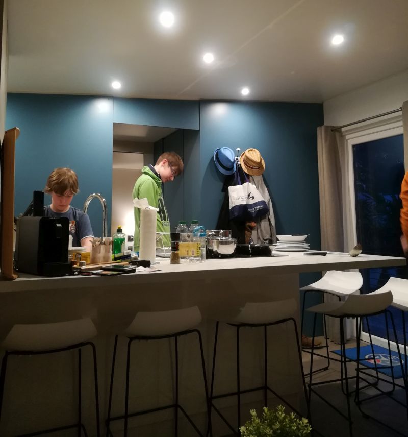 TCS Camping Lugano, Schweiz, Mobile Home innen