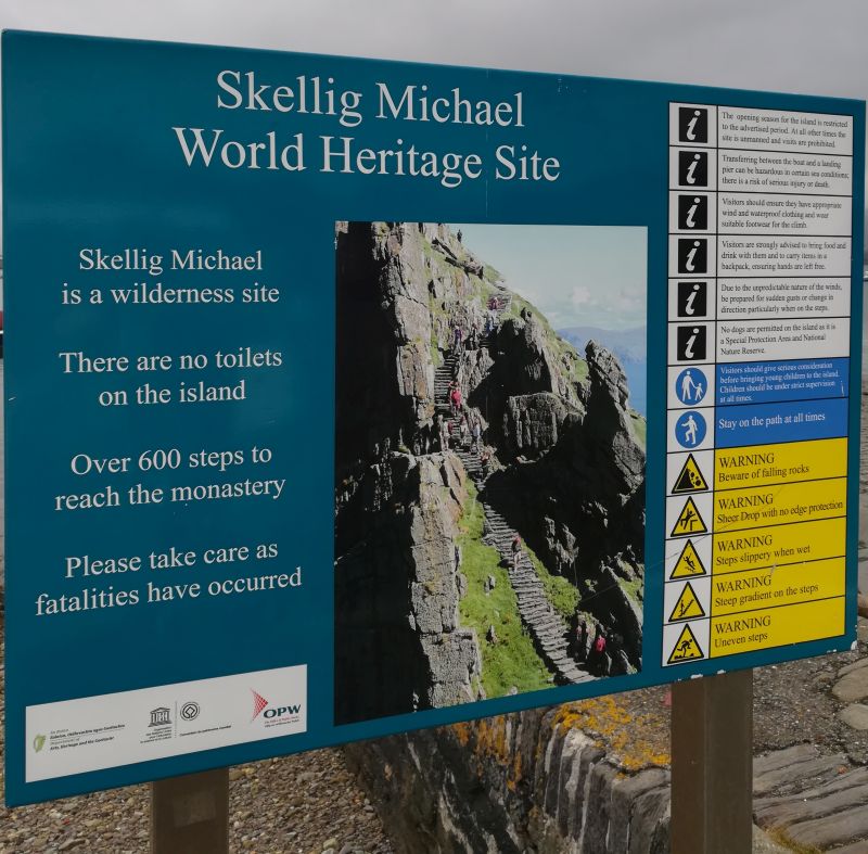 Skellig Michael Schild