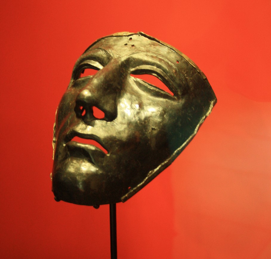 This Roman mask is the most famous piece that was found on the site of the battle in Kalkriese. 
