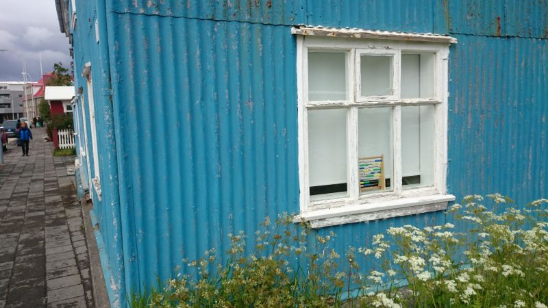 Isafjördur, Island, Haus mit Aluminiumverkleidung