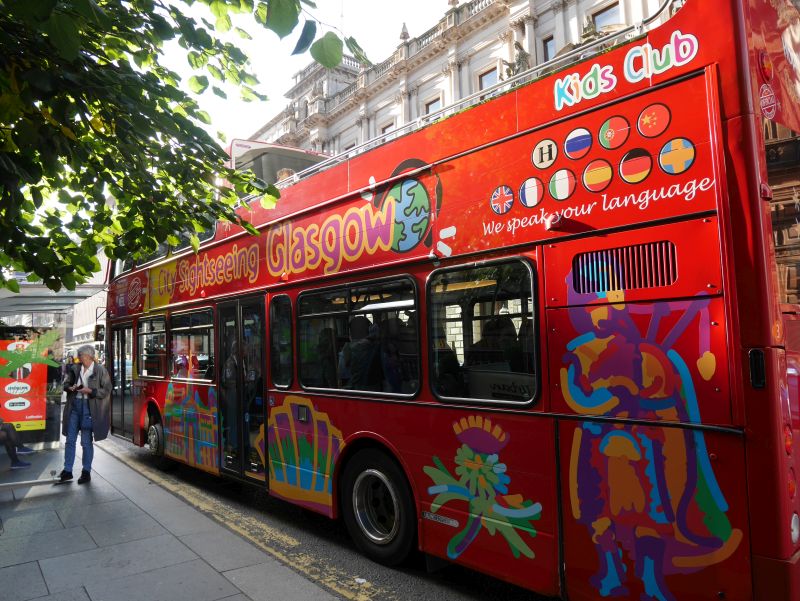 Tagesausflug nach Glasgow mit Kindern, Sightseeing Bus hop on hop off