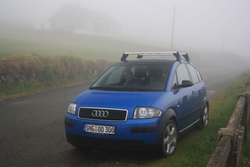 Irland Roadtrip mit Kindern Audi A2 