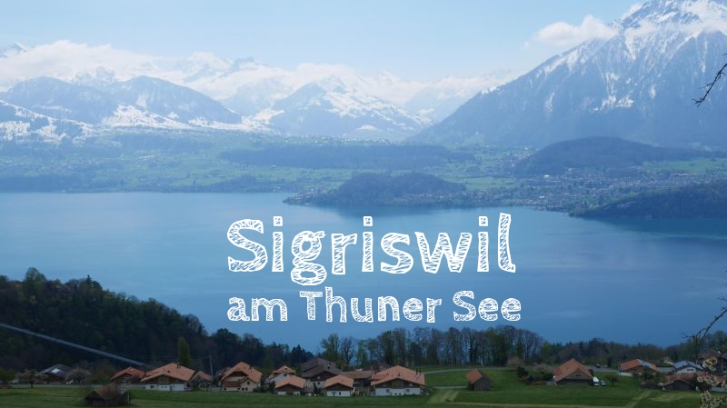 Sigriswil am Thuner See, Schweiz mit Kind