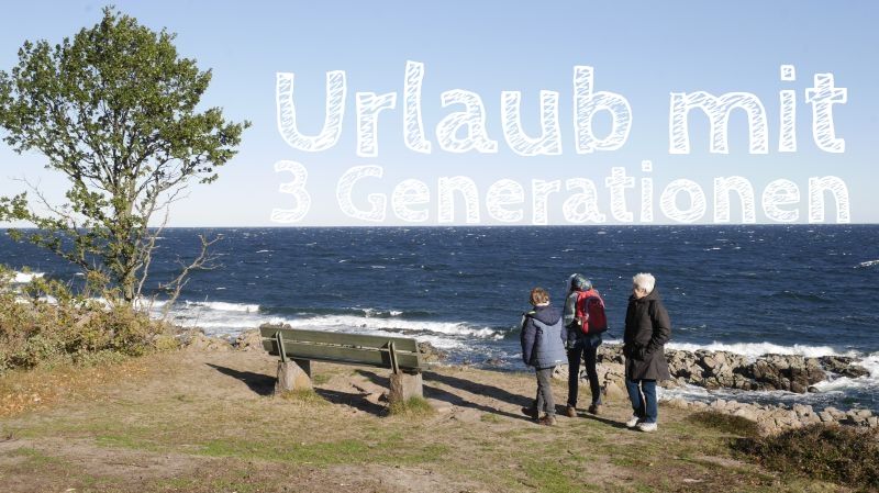 Urlaub auf Bornholm mit drei Generationen, mit Kindern und Großeltern