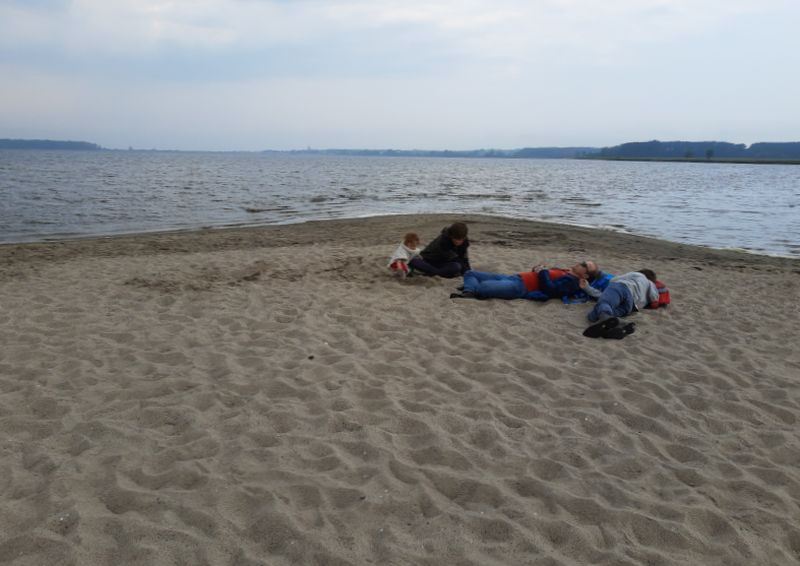 salzhaff strand bei roggow