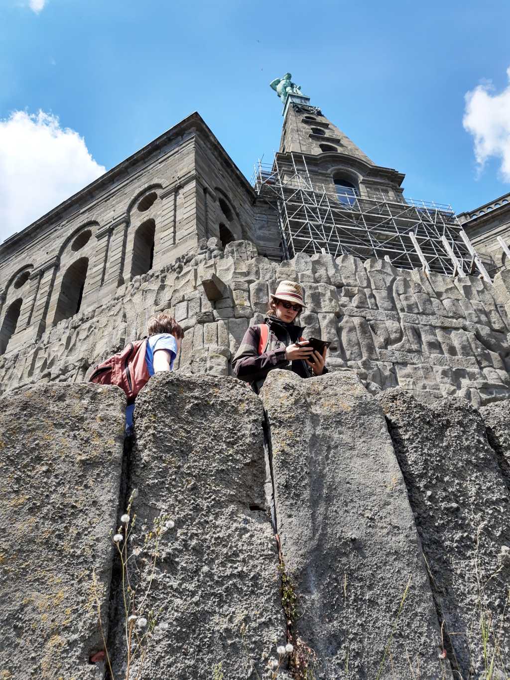 kassel wilhelmshoehe herkules mit kindern