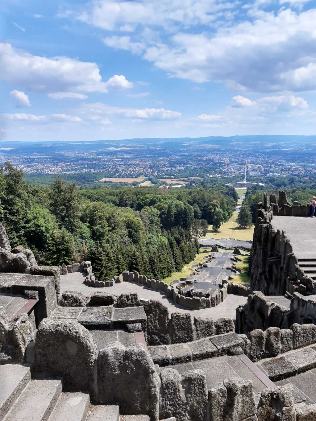 kassel wilhelmshoehe herkules von oben