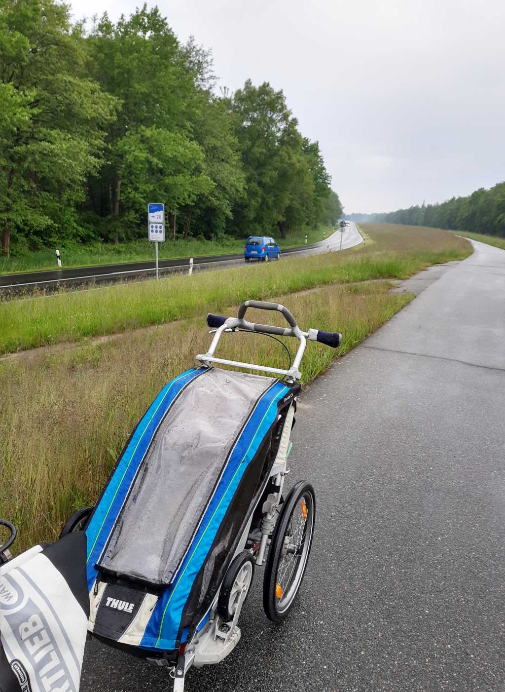 fischland-darss-zingst fahrradweg prerow zingst anhänger